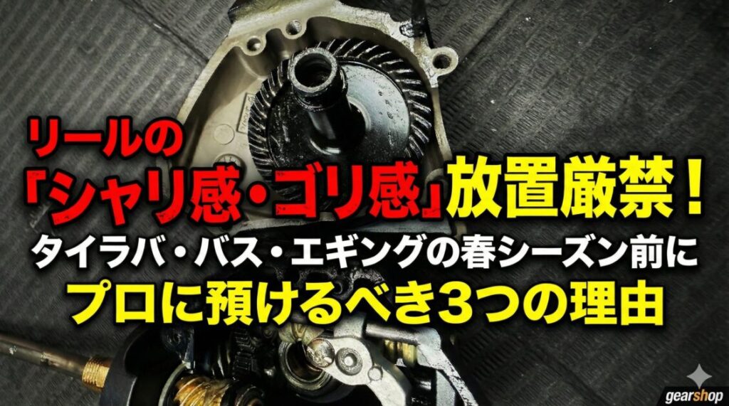 リール　オーバーホール　エギング　タイラバ