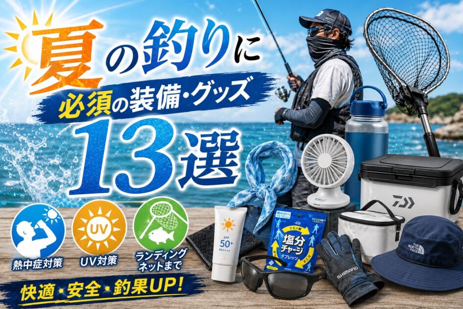 夏　釣り　道具　グッズ　快適