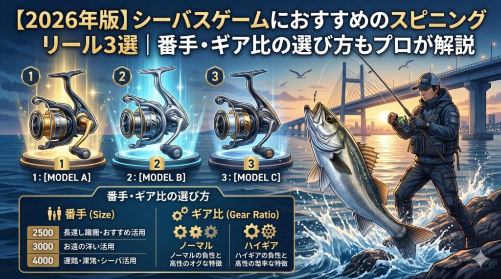 シーバスリール　人気　おすすめ　2026