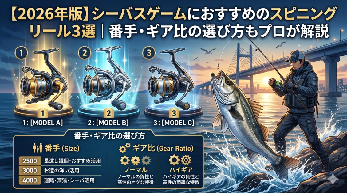 シーバスリール　人気　おすすめ　2026