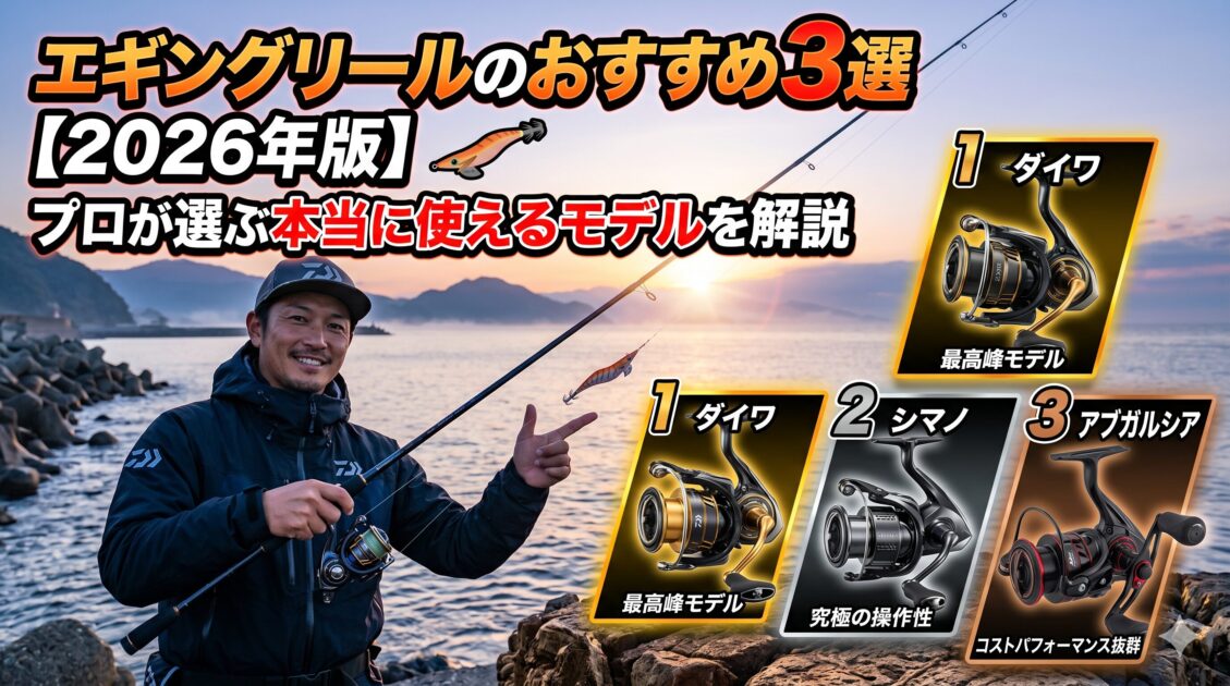 エギングリールおすすめ3選