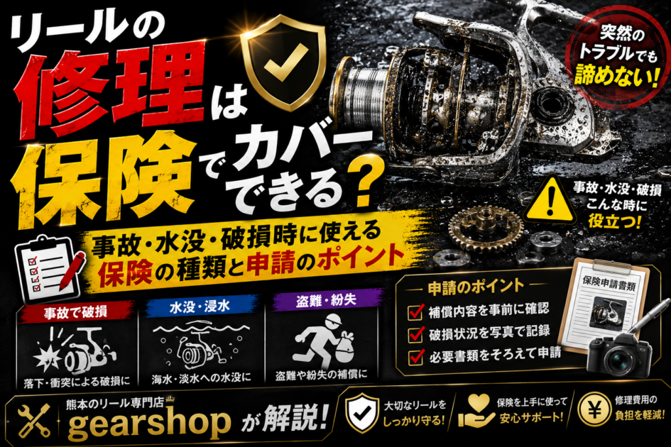 リール　保険　修理